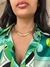 Choker rede 10mm - Banhado a ouro - comprar online