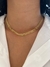 Choker Esteira 5mm - Banhado a Ouro