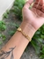 Pulseira relógio 6mm - Banhada a Ouro na internet