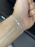 Pulseira Piastrine 3,4mm 21cm - Prata 925 - Cruzeiro Joias