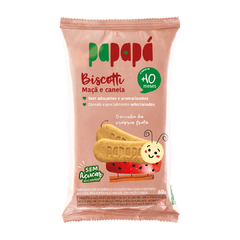 Biscoito Infantil Papapá Biscotti com maçã e canela 60g - comprar online