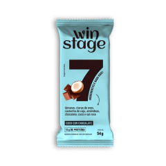 Barra Proteica de Chocolate com Coco Sem Açúcar Winstage 54g