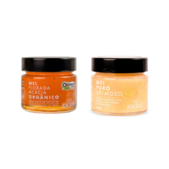 Kit 2 Mel Puro Cremoso e Tradicional Orgânico Florada Acácia 480g