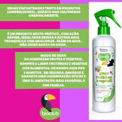 Limpa Frutas Vegetais Natural Saúde Higieniza BioClub 300ml na internet