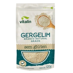 Gergelim Branco Natural Sem Glúten Vitalin 120g - comprar online