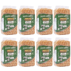 KIT - 8 Milhos De Pipoca Orgânico Alto Vácuo Ecobio 4Kg