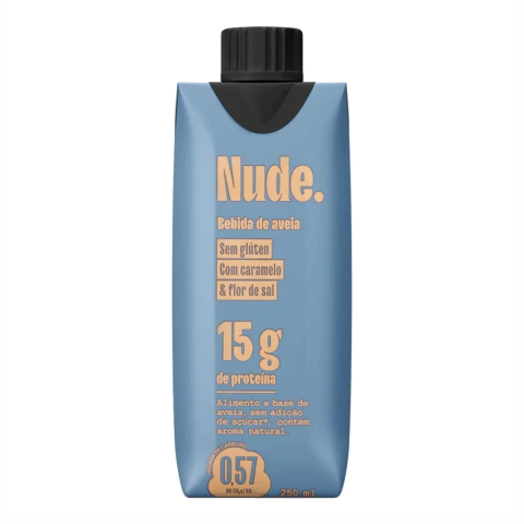 Bebida de Aveia Proteica Nude Caramelo & Flor de Sal 250ml