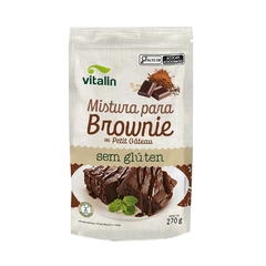 Mistura Para Brownie Sem Glúten ou Petit Gateau Vitalin 270g