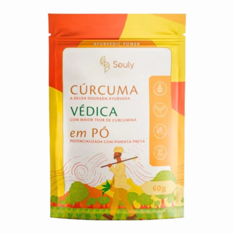 Cúrcuma Védica Em Pó Souly 60g