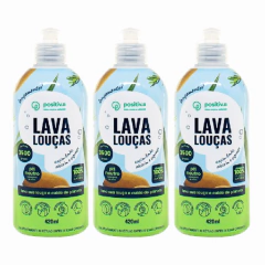Kit 3 Lava Louça Capim Limão Positiva hipoalergênico 1,260ml - comprar online