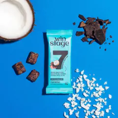 Barra Proteica de Chocolate com Coco Sem Açúcar Winstage 54g - comprar online