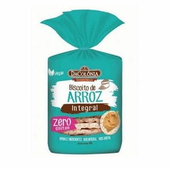 Biscoito Arroz Integral Zero Glúten Açúcar Vegano DaColônia