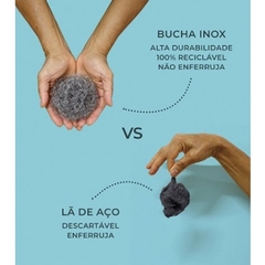 Bucha Inox Não Enferruja P/ Louça Panela Positiva Resistente - comprar online