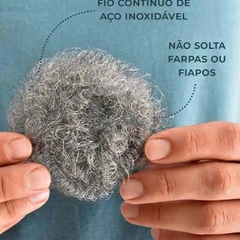 Imagem do Bucha Inox Não Enferruja P/ Louça Panela Positiva Resistente