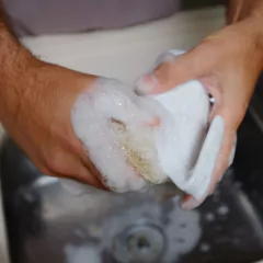 Bucha Vegetal Para Banho E Louça Positiva na internet