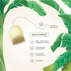 Chá Organico Chá Verde Camelia Ododo Iamaní - 15 saches - Natu Gaio - Loja Especializada em Produtos Naturais e Orgânicos