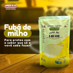 Fubá De Milho Farinha De Milho Orgânico Vegano Ecobio 400g na internet