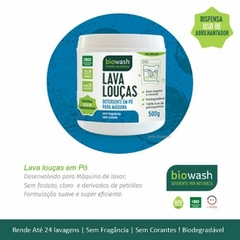 Lava Louças Pó para Máquina Sem Química Nociva Biowash 500g - comprar online