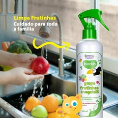 Limpa Frutas Vegetais Natural Saúde Higieniza BioClub 300ml - Natu Gaio - Loja Especializada em Produtos Naturais e Orgânicos