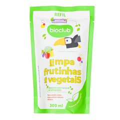 Refil Limpa Frutas Vegetais Natural Higieniza BioClub 300ml