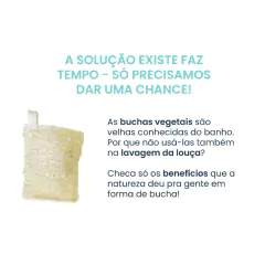 Bucha Vegetal Para Banho E Louça Positiva - loja online