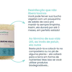 Bucha Vegetal Para Banho E Louça Positiva - loja online