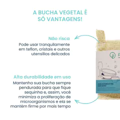 Bucha Vegetal Para Banho E Louça Positiva - Natu Gaio - Loja Especializada em Produtos Naturais e Orgânicos