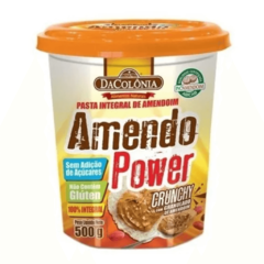 Pasta De Amendoim Integral Crunchy Amendo Power Dacolônia 500g