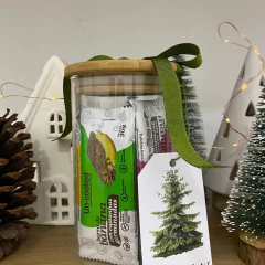 Kit 8 Barras Uncooked + 1 Pote de Vidro Hermético 600ml na internet