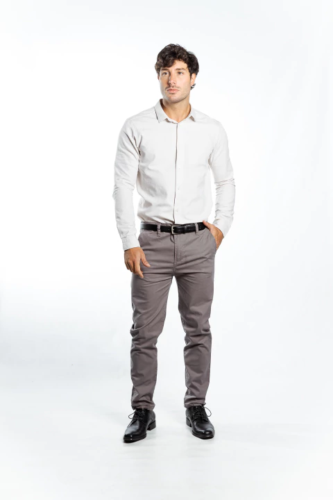 CHINO PEKIN SLIM GREY - comprar online