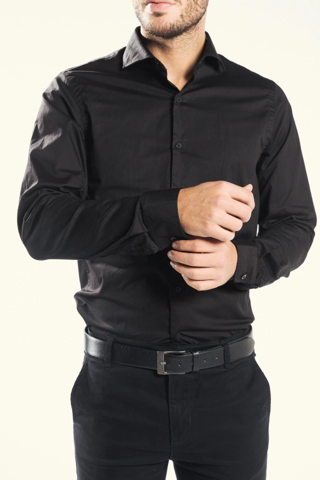 CAMISA VERONA FORMAL BLACK — imagen 2