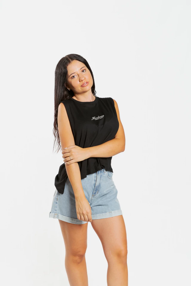 MUSCULOSA SINCE2015 RIBB BLACK