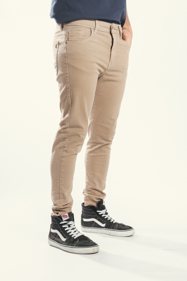 Pantalon Grant Skinny Gabardina Beige thumbnail 2
