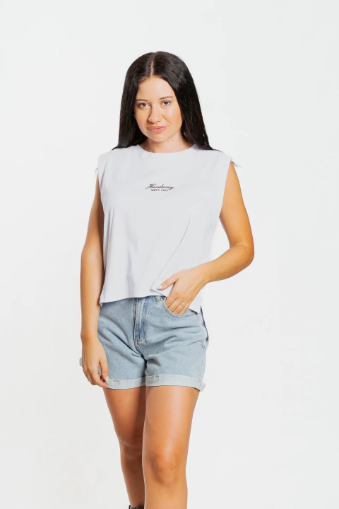 MUSCULOSA SINCE2015 RIBB WHITE - comprar online