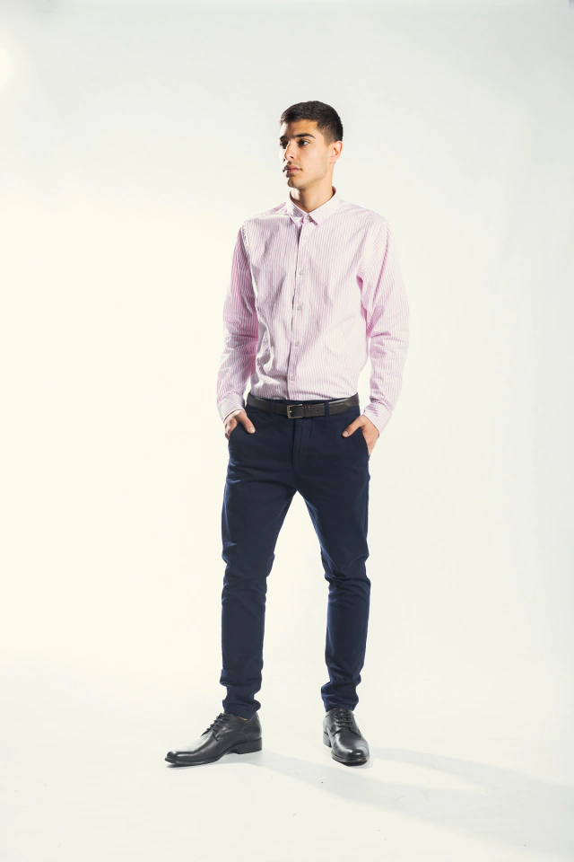 CAMISA NOBOA STRIPE WHITE/PINK — imagen 3