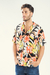 CAMISA M/C FLOW LINO ORANG/BEI