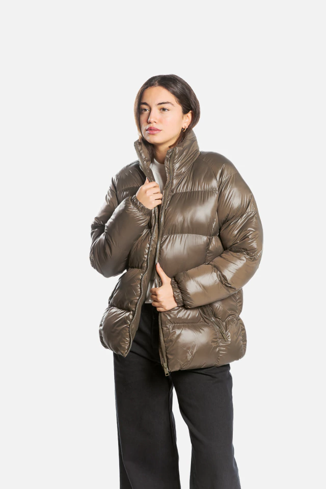 CAMPERA INDO NYLON WOMAN GREEN