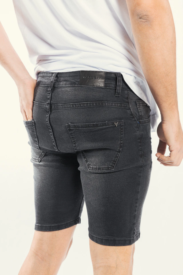 BERMUDA TRENTO WORN BLACK — imagen 4