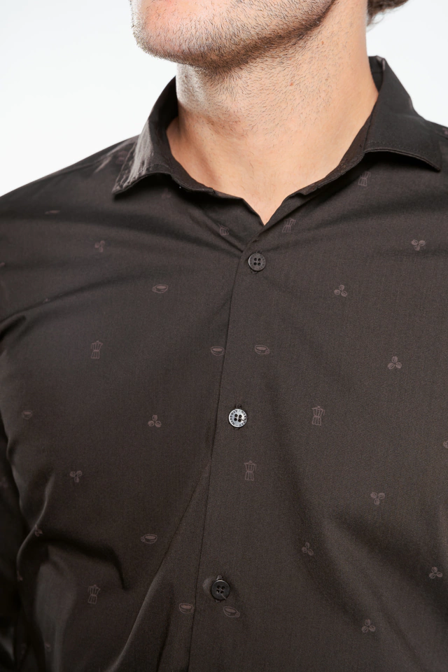 CAMISA COFFEE BLACK