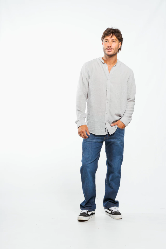 CAMISA AIRFLOW LINO MAO GREEN — imagen 3