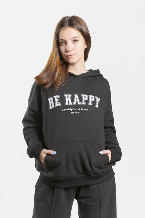 CANGURO BE HAPPY OVER BLACK - comprar online