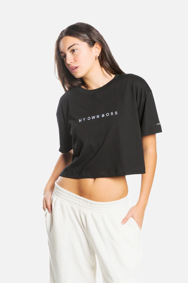 REMERA MY OWN BOSS BORD BLACK