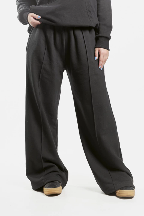 PALAZO JAMILA C/ALFORZA BLACK - comprar online