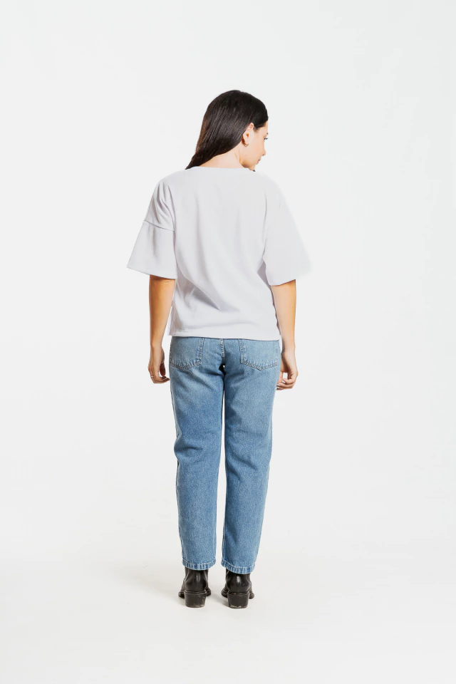 REMERA LADY WAFFLE WHITE — imagen 3