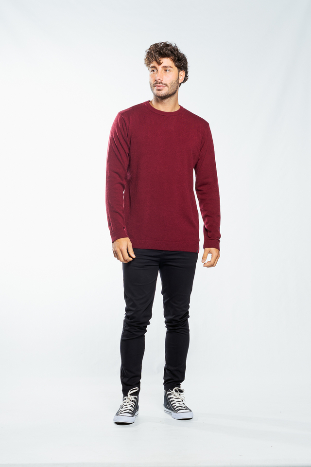 Sweater Amberes Basic Bordo thumbnail 2
