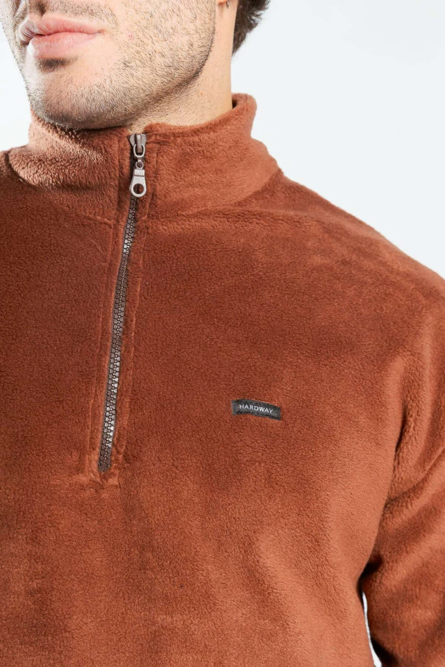 BUZO QUEBEC POLAR BLACK/BROWN — imagen 3