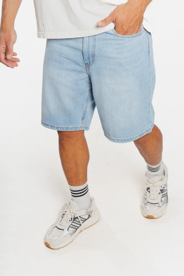 BERMUDA BRAGA DENIM REG BLUE — imagen 3