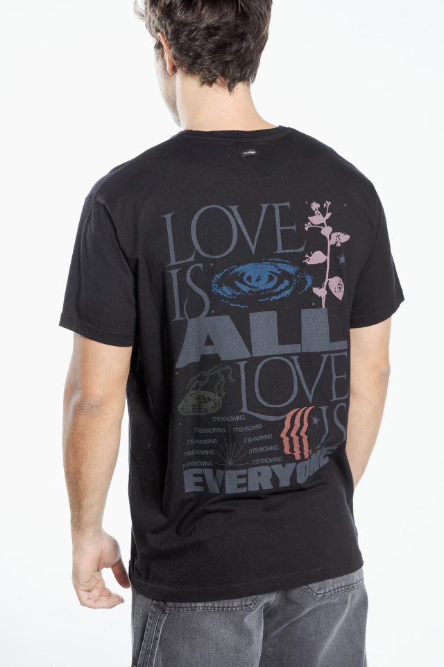 REMERA LOVE EVERYONE RLX BLACK