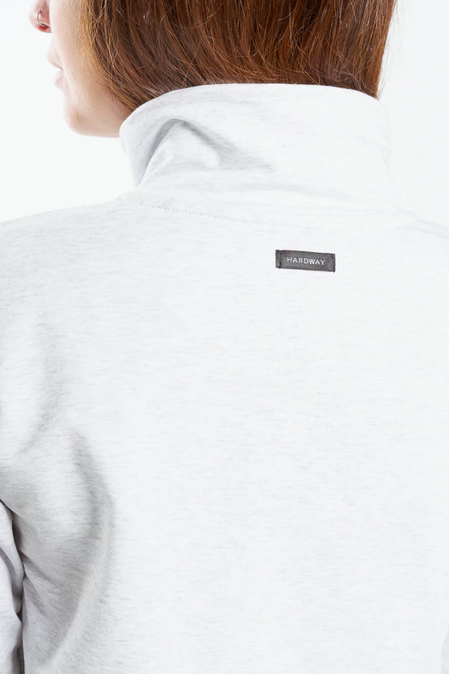 CAMPERA MELINA CROP GREY MEL — imagen 4