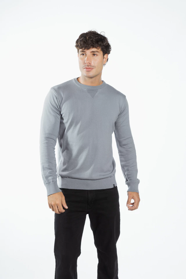 SWEATER DRAMMEN BASIC GREY